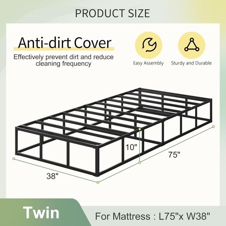Lutown-Teen 10 Inch Twin Box Spring  thumbnail