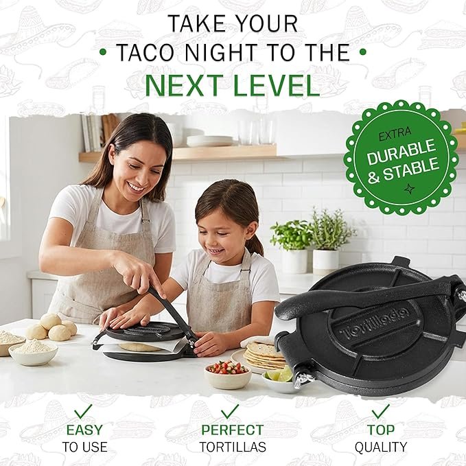 Tortillada – Premium Tortilla Press Cast Iron thumbnail
