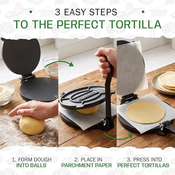 Tortillada – Premium Tortilla Press Cast Iron thumbnail