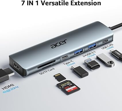  Acer 7 in 1 USB C Hub to HDMI Adapter thumbnail
