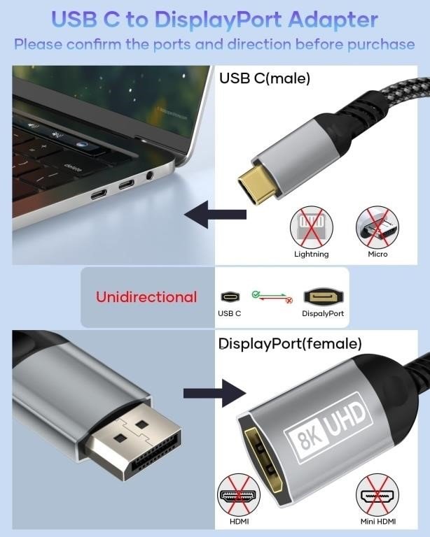 USB C to DisplayPort Adapter thumbnail