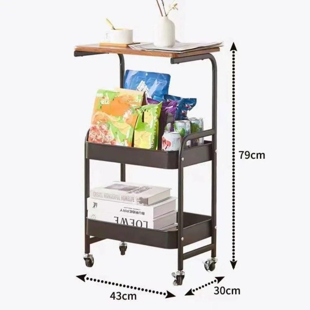 NEW-Rolling Storage Cart LM18366 (Quantity Available: 3 black and 1 white) thumbnail