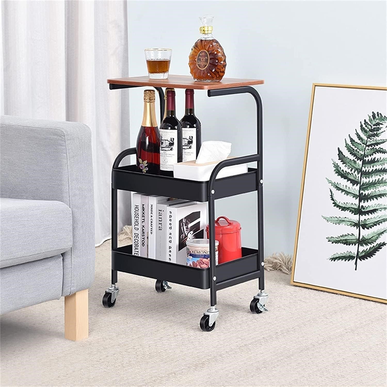 NEW-Rolling Storage Cart LM18366 (Quantity Available: 3 black and 1 white) thumbnail