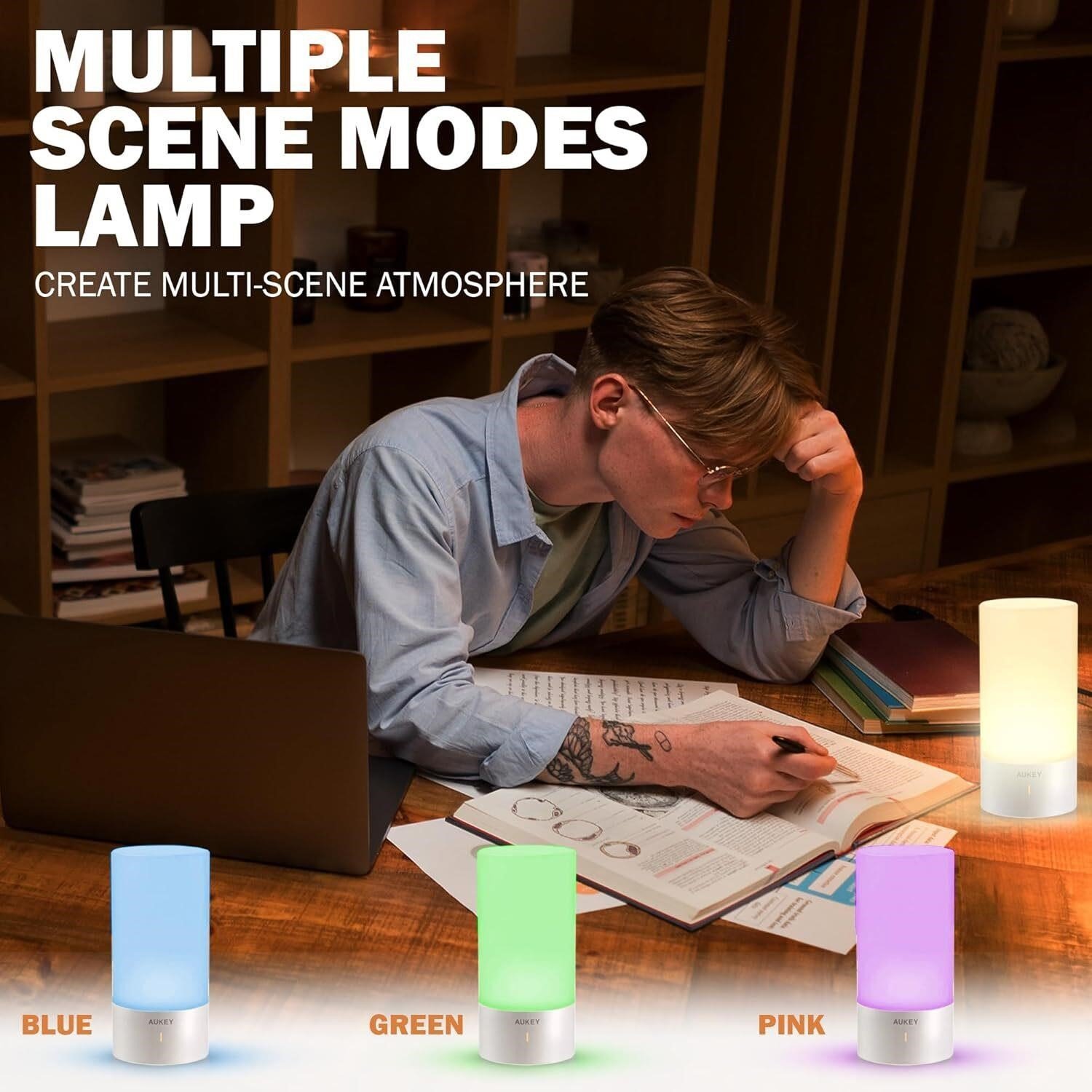 Generic Touch Control Bedside Table Lamp thumbnail