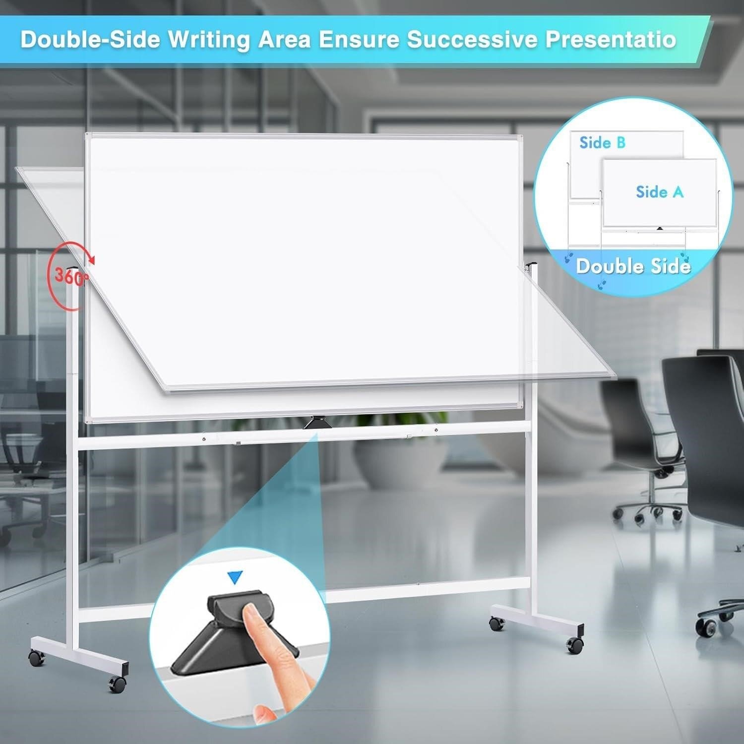 Double-Sided Rolling Whiteboard  thumbnail