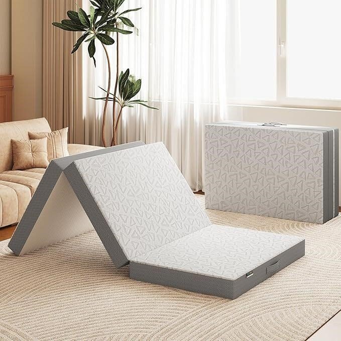 Tri-Fold Memory Foam Mattress, 6 inch Single Folding Mattress thumbnail