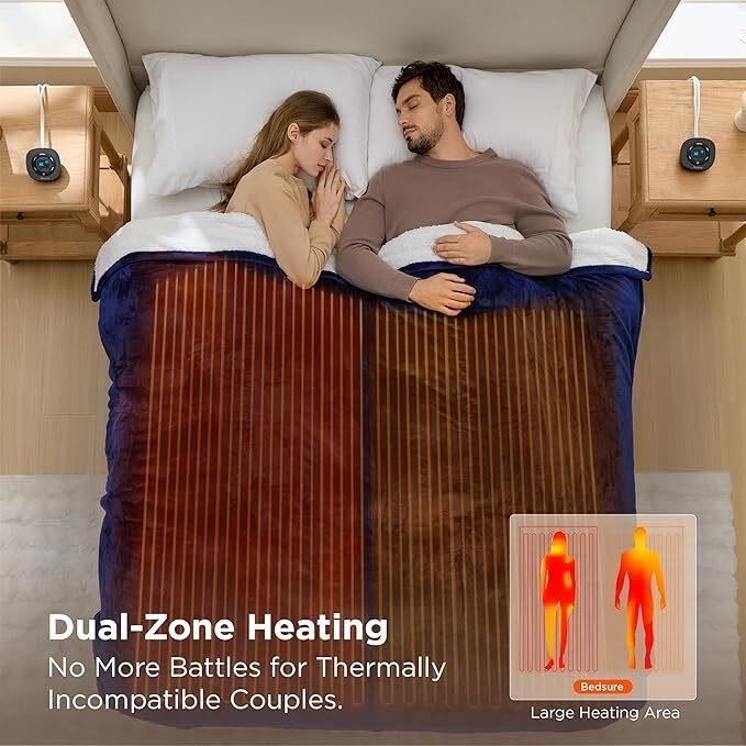 Bedsure Electric Blanket Queen Size - Dual Control thumbnail