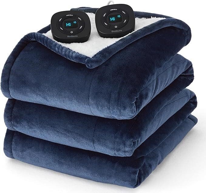 Bedsure Electric Blanket Queen Size - Dual Control