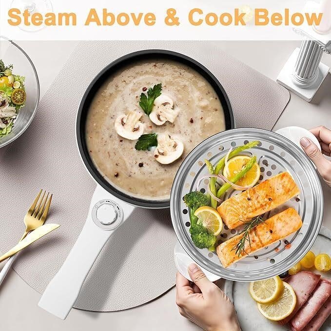 Dezin Hot Pot Electric with Steamer Upgraded thumbnail