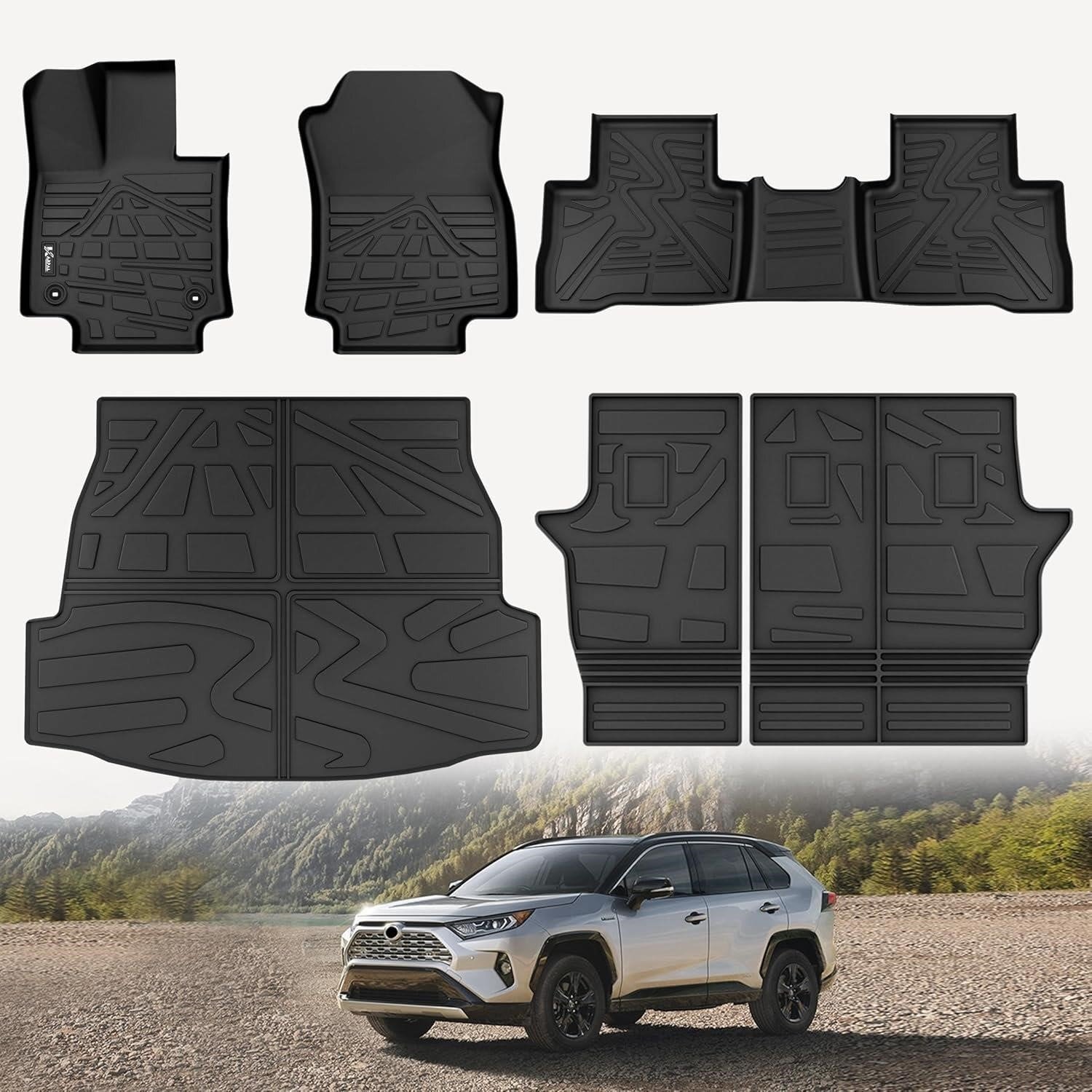 KARPAL All-Weather Floor Mats for Toyota RAV4 2019-2025 (qty3)
