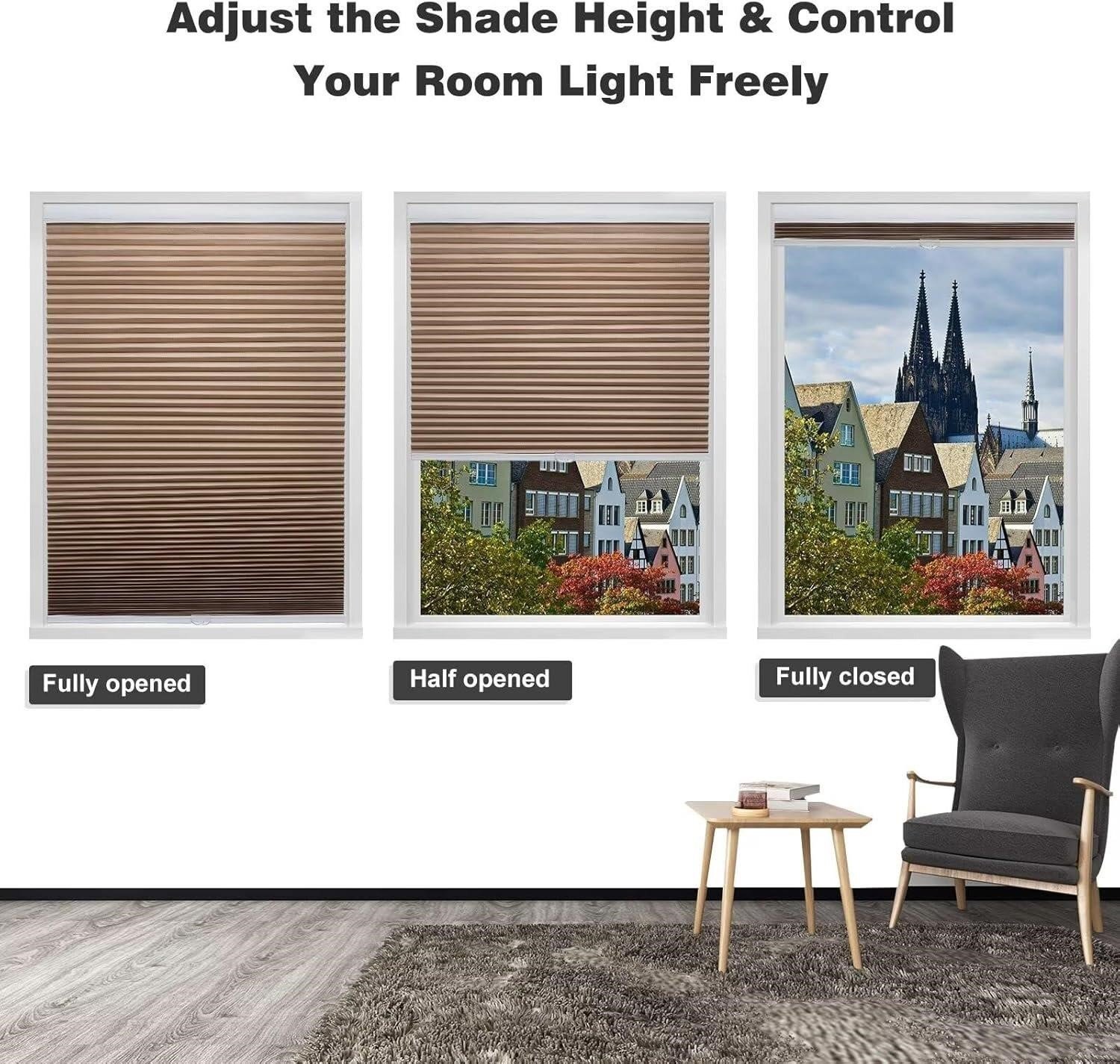 MYshade Cordless Shades,21" W x 50" thumbnail