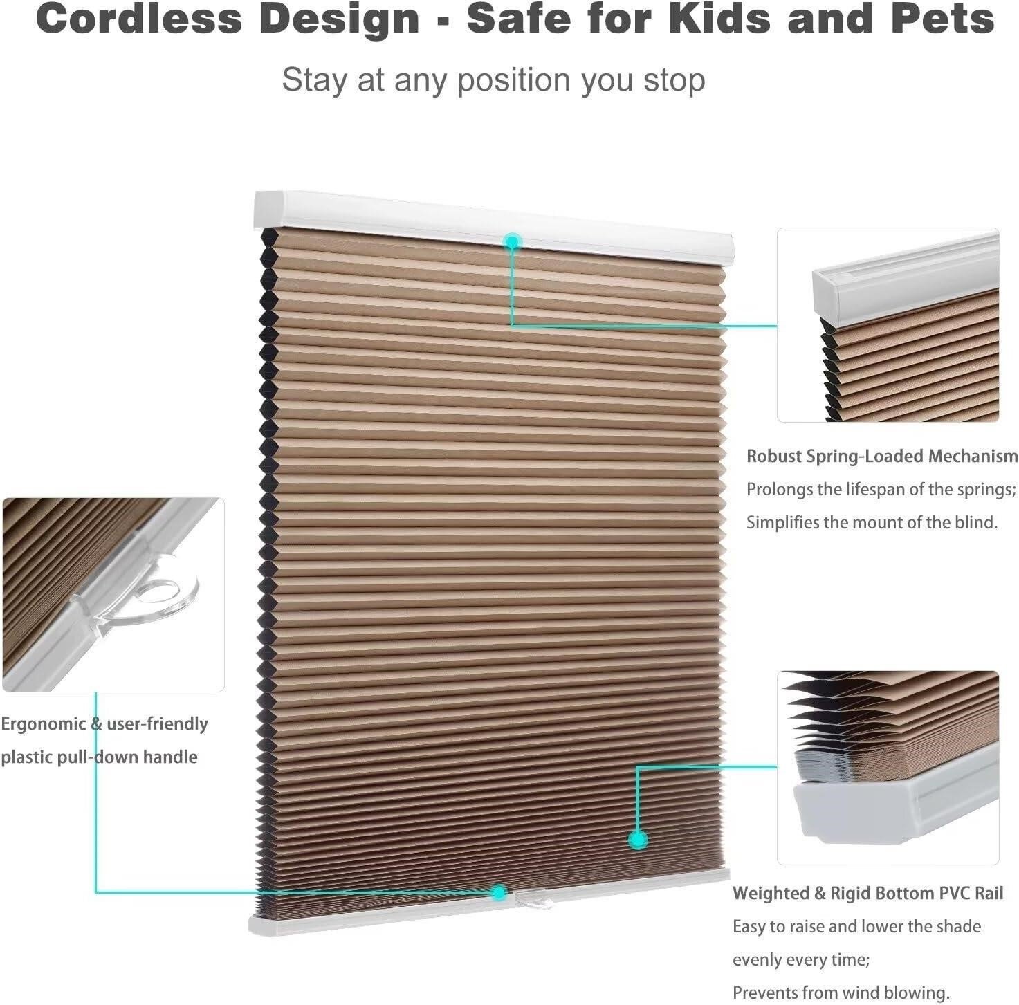 MYshade Cordless Shades,21" W x 50" thumbnail