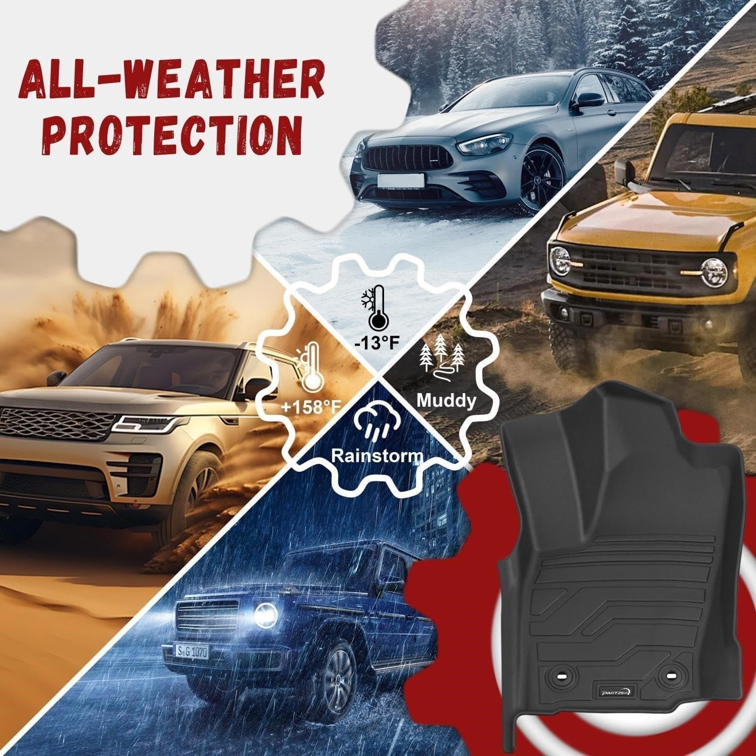 Floor mat for Toyota Tacoma Set of 3 thumbnail