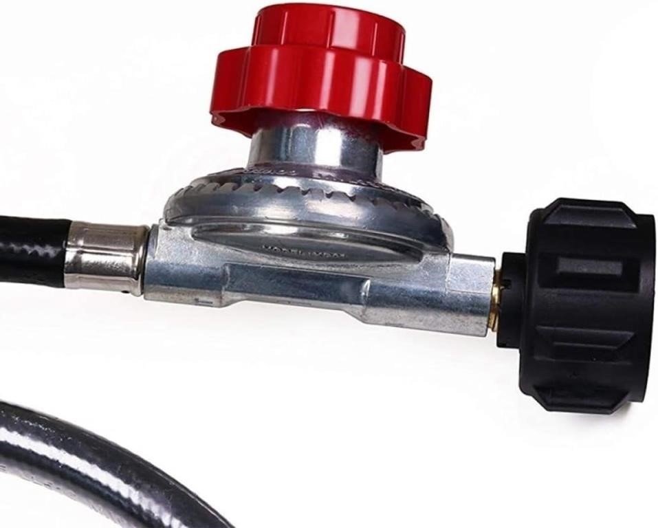 Adjustable High Pressure Propane Regulator with Hose thumbnail