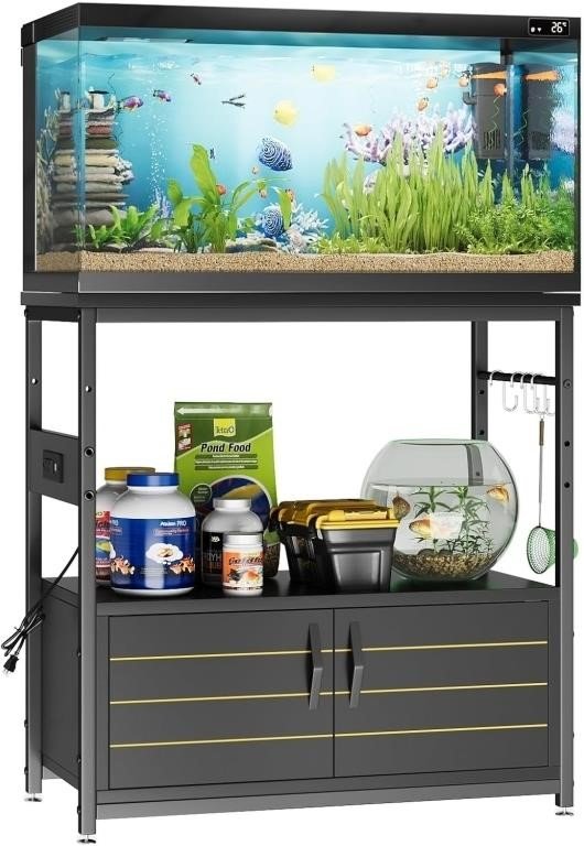 Bestier 20-29 Gallon Aquarium Stand with Power Out
