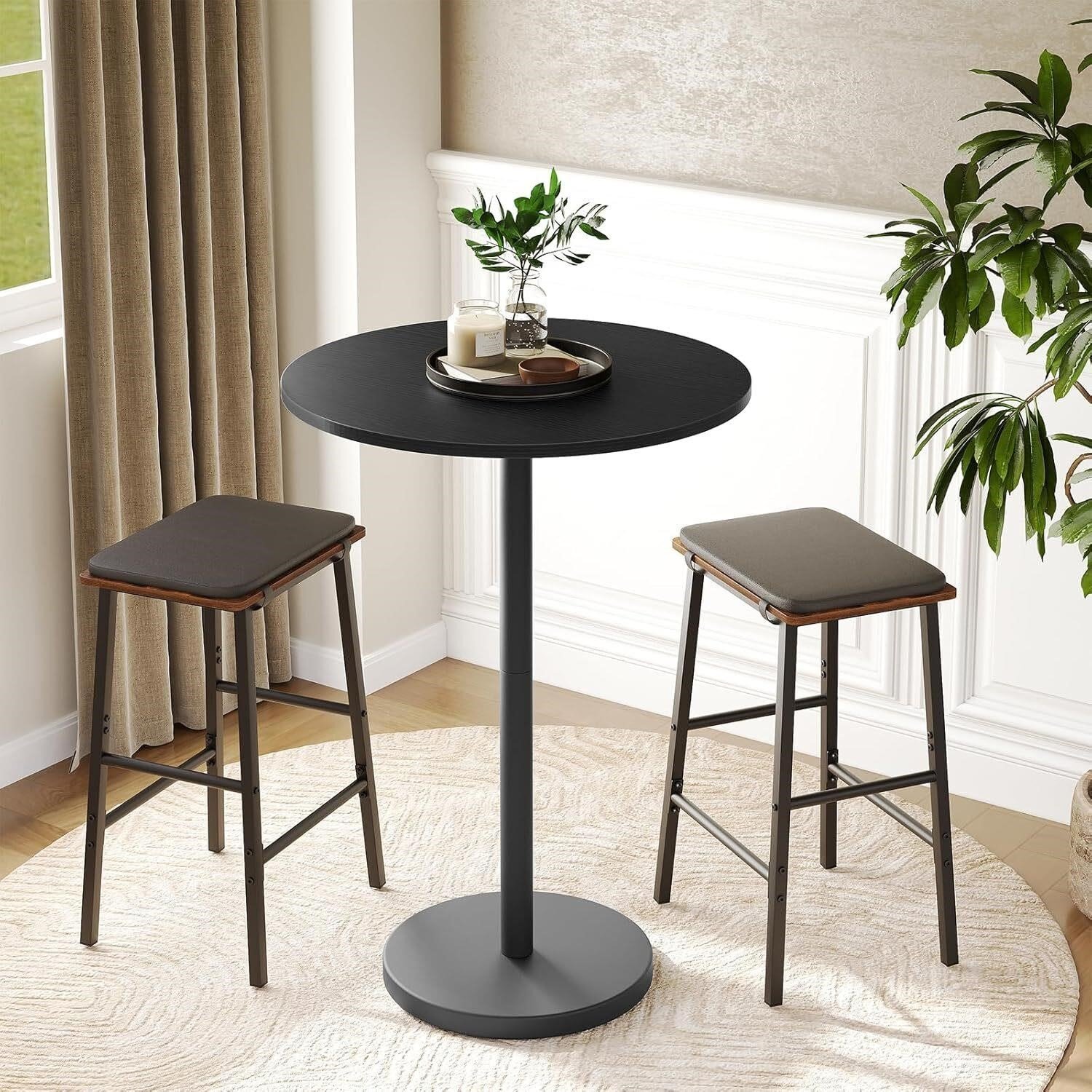Bar Table, Round Bar Table, Counter Height Table (QTY2 )