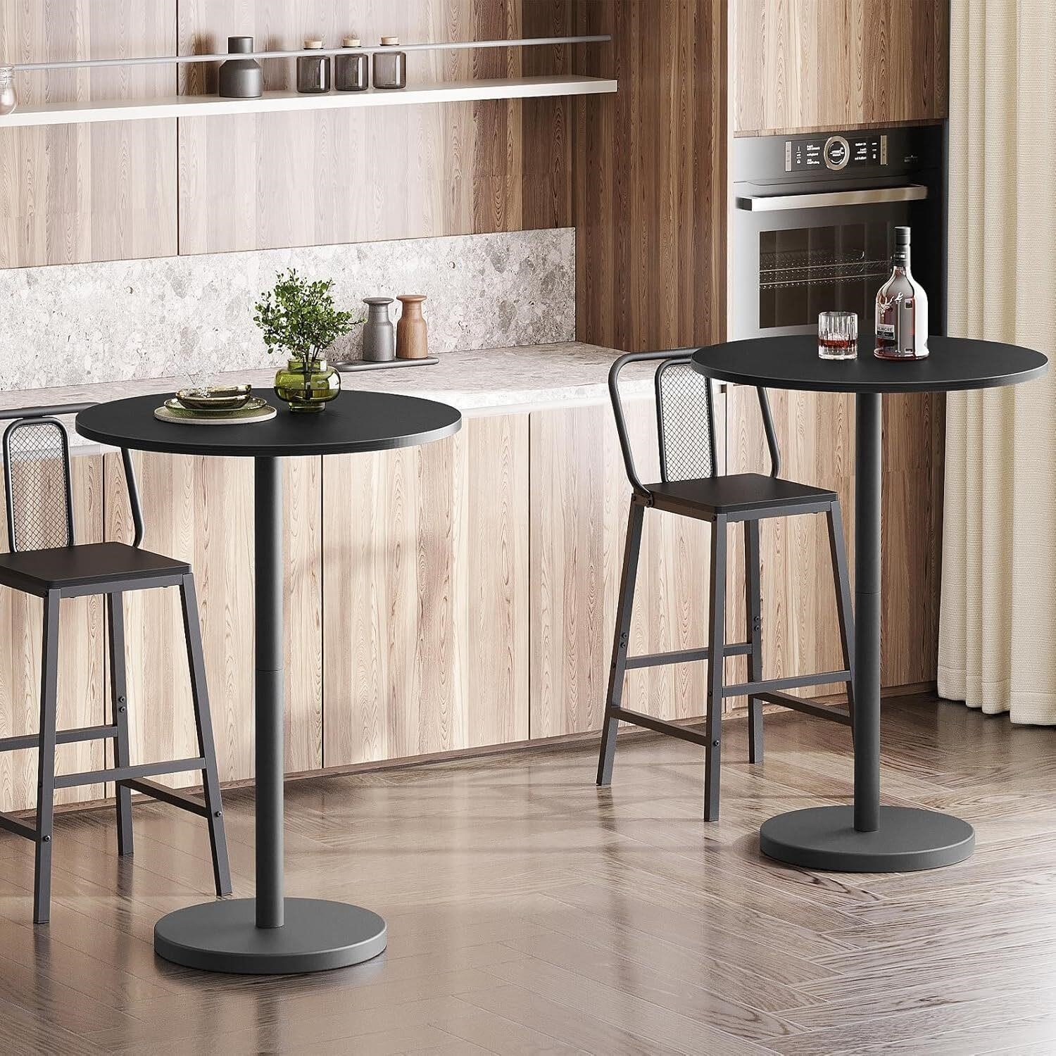 Bar Table, Round Bar Table, Counter Height Table (QTY2 ) thumbnail