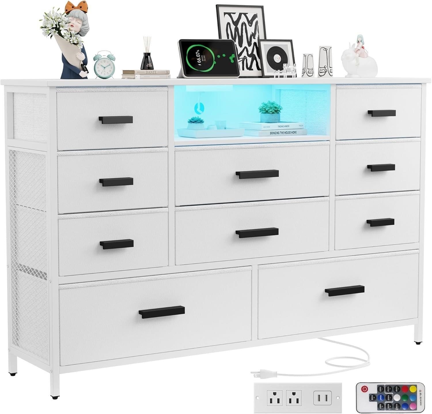 Dresser with Charging Station