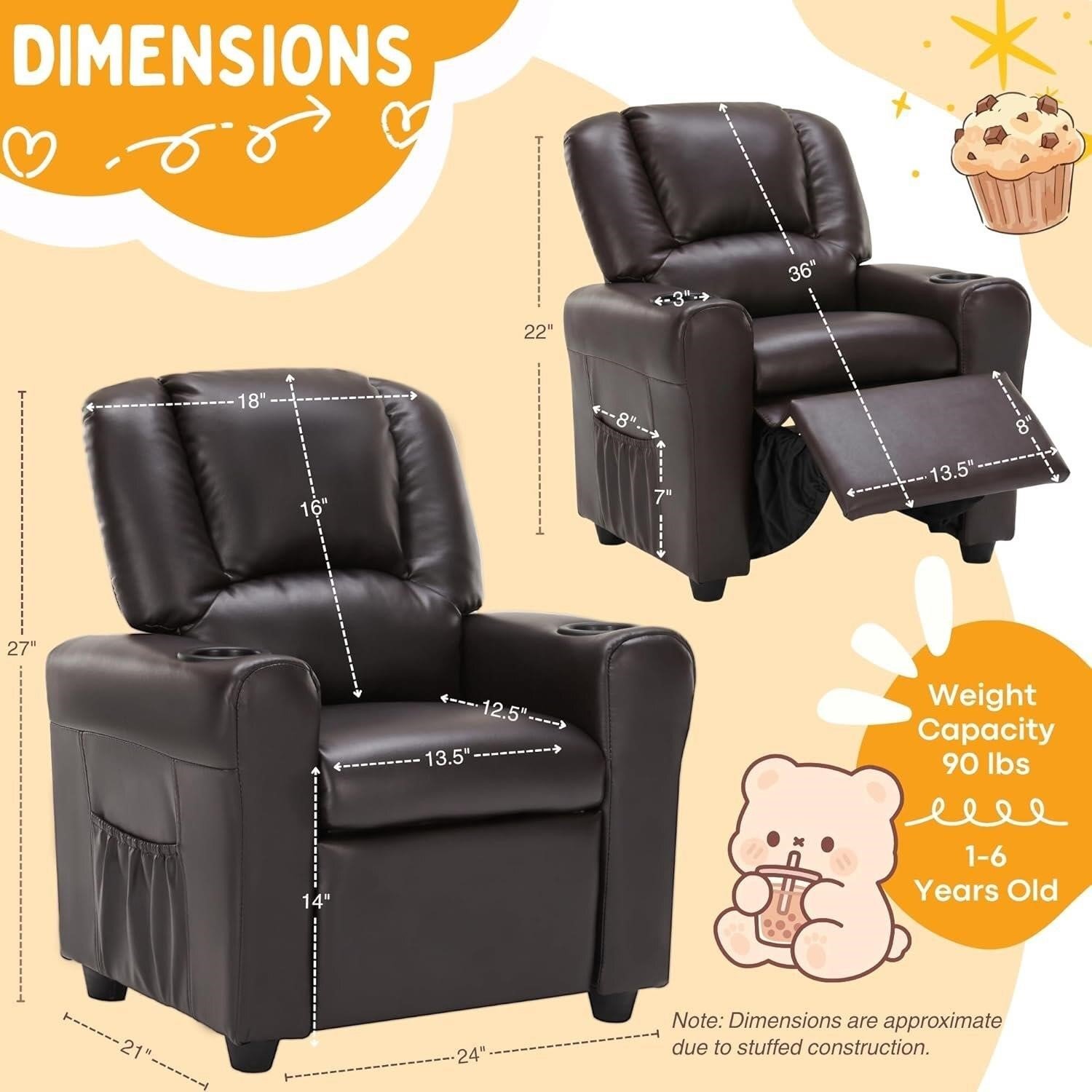 Candy Kids Reclining Chair thumbnail