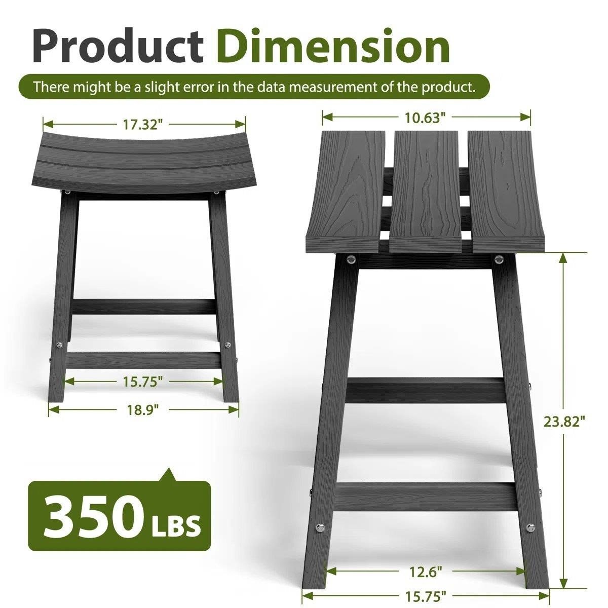 Kitchen Counter Stool Set of 2 thumbnail