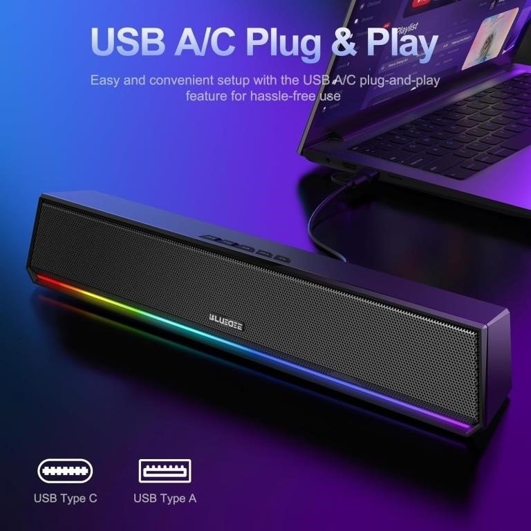 Bluedee Bluetooth Computer Speakers for Desktop PC thumbnail