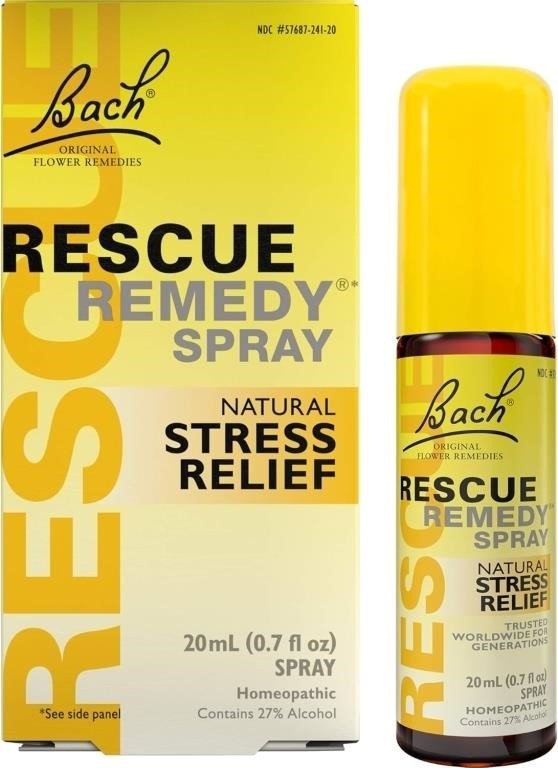 Bach RESCUE REMEDY Stress Relief Spray 20mL (qty8)