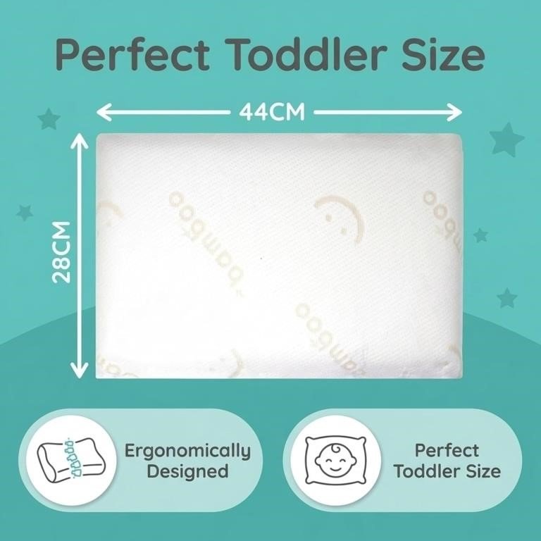 Baby Works Toddler Pillow - Soft, Supportive and Breathable thumbnail