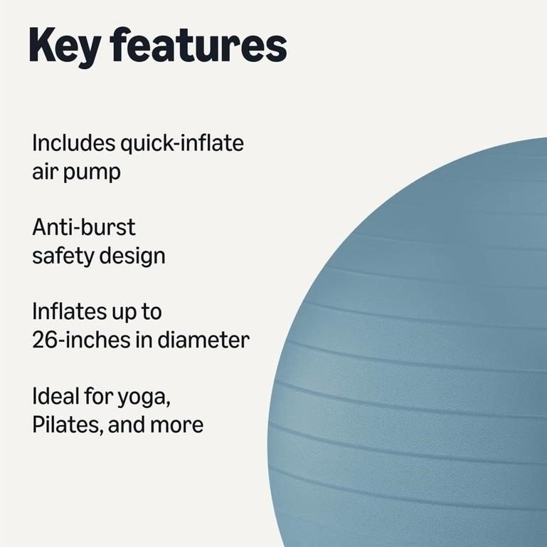 Amazon Basics Yoga Exercise Ball thumbnail