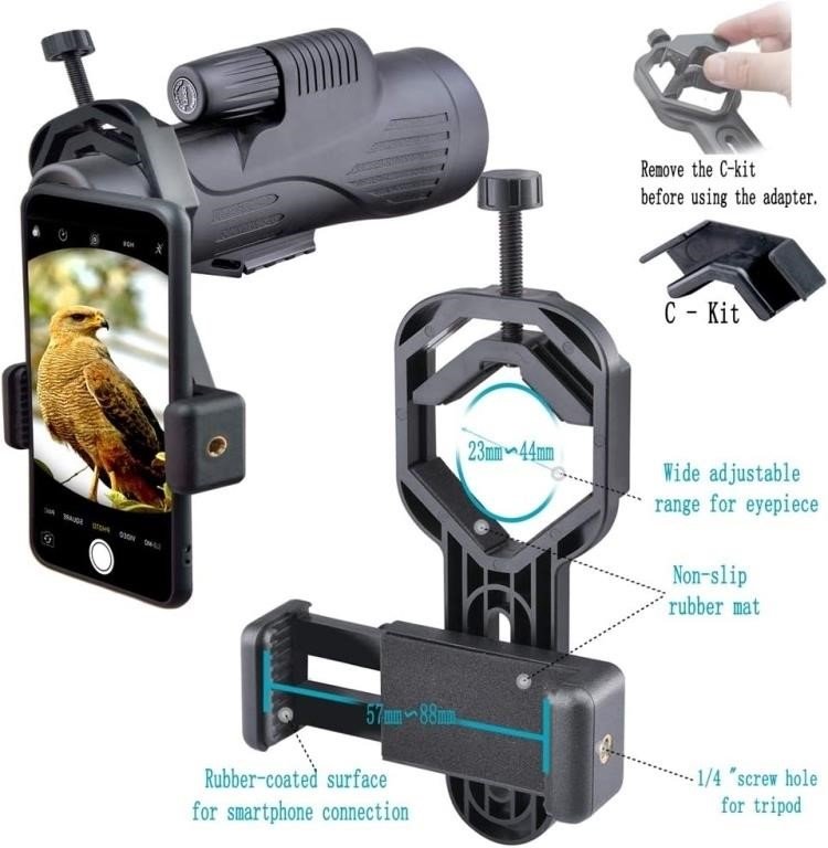 Smartphone Telescope Adapter Camera Mount, Universal thumbnail