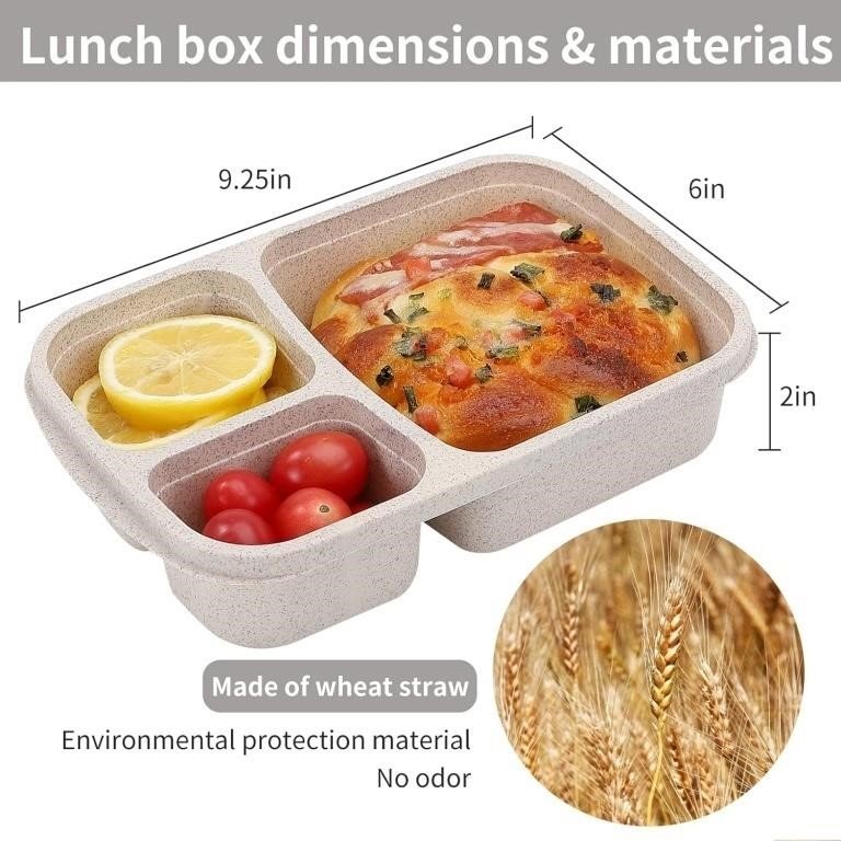 buluker 4-Pack Bento Lunch Box Set thumbnail