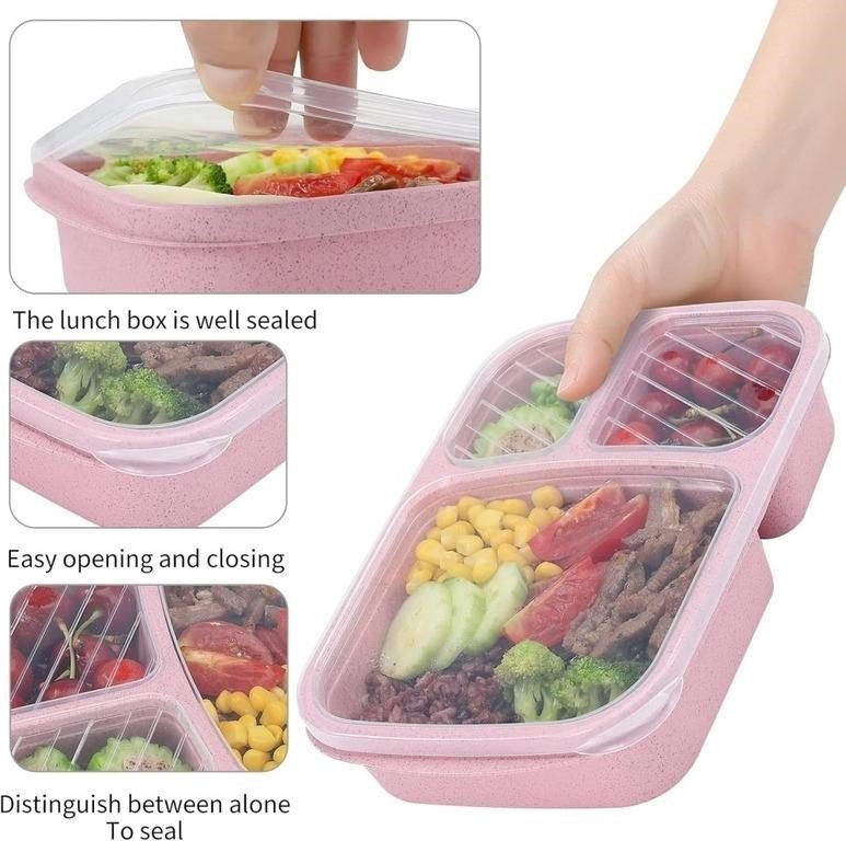 buluker 4-Pack Bento Lunch Box Set thumbnail