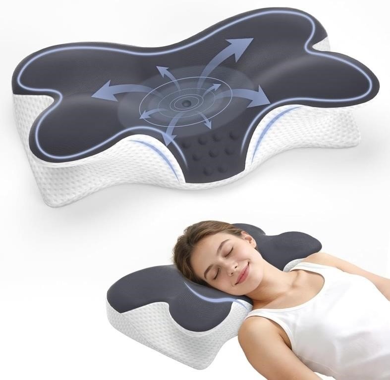 Cervical Neck Pillow for Pain Relief, Ergonomic Neck thumbnail