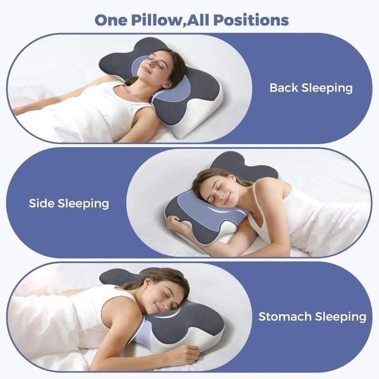 Cervical Neck Pillow for Pain Relief, Ergonomic Neck thumbnail