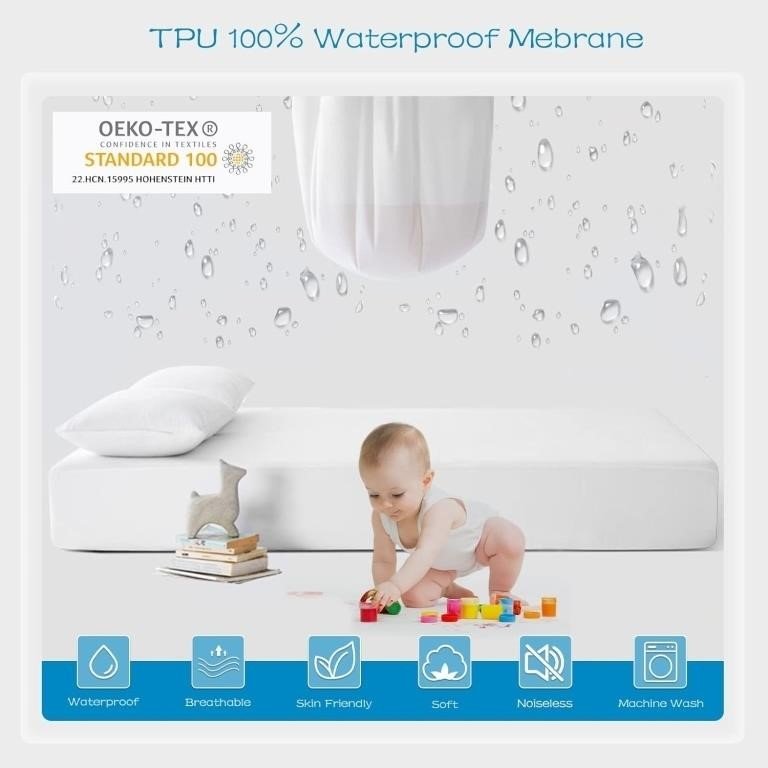 GRT 2 Pack Twin Mattress Protector Waterproof thumbnail