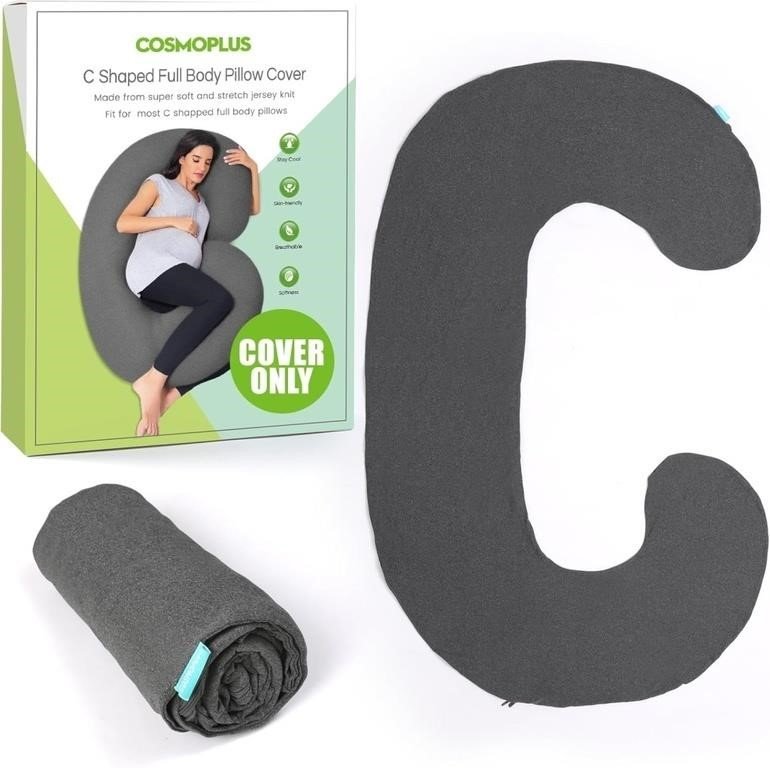 COSMOPLUS C-Shaped Full Body Pregnancy Pillow