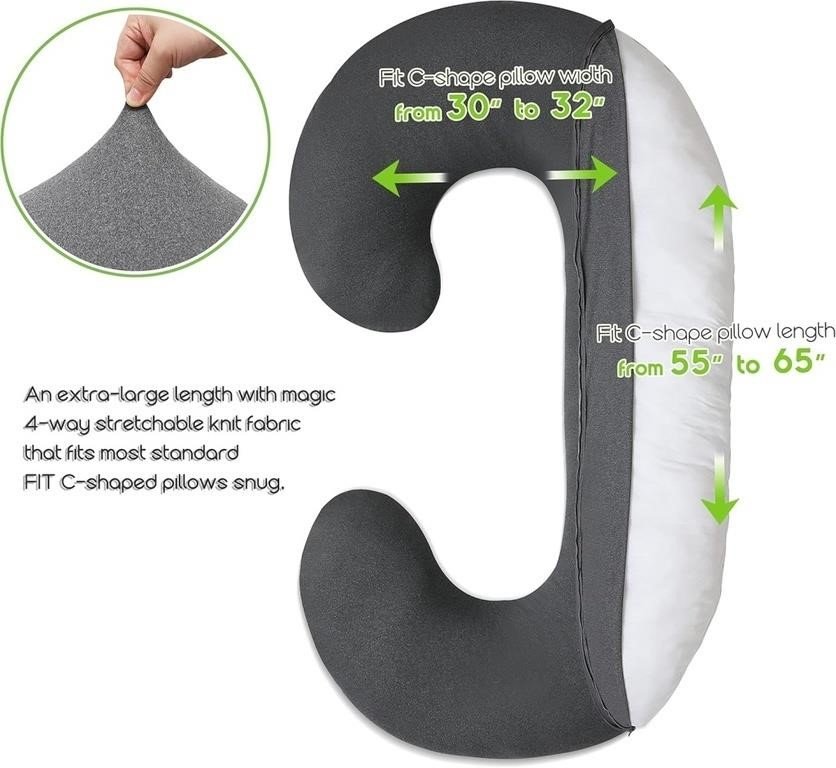 COSMOPLUS C-Shaped Full Body Pregnancy Pillow thumbnail