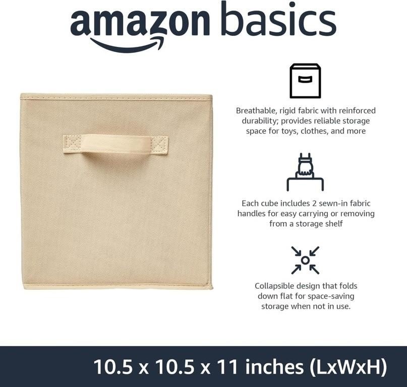 Amazon Basics Collapsible Fabric Storage Cubes Org thumbnail