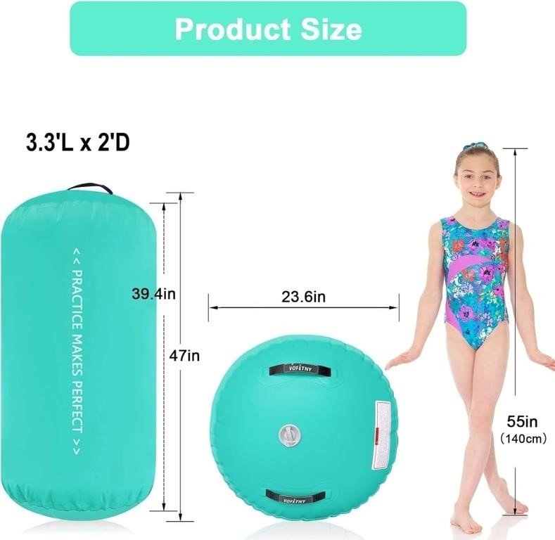 VOFiTNY Inflatable Air Barrel for Gymnastics & Tumbling thumbnail