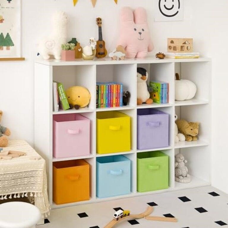 GRANNY SAYS 11x11 storage cubes for shelves, Rainbow thumbnail